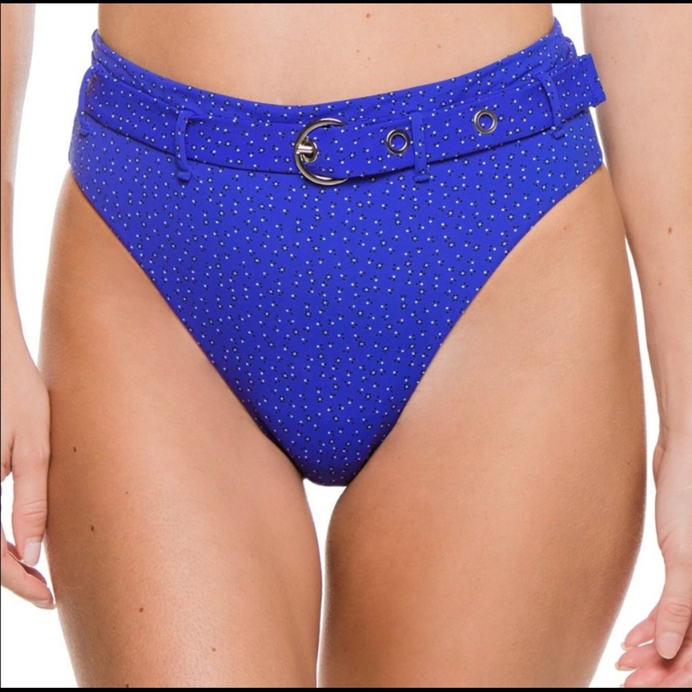 Seafolly High Waist Belted Bikini Bottoms